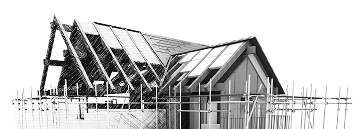 3D House With Scaffolding