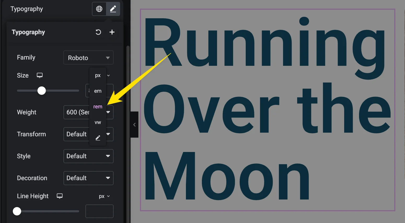 Use REM instead of PX for size