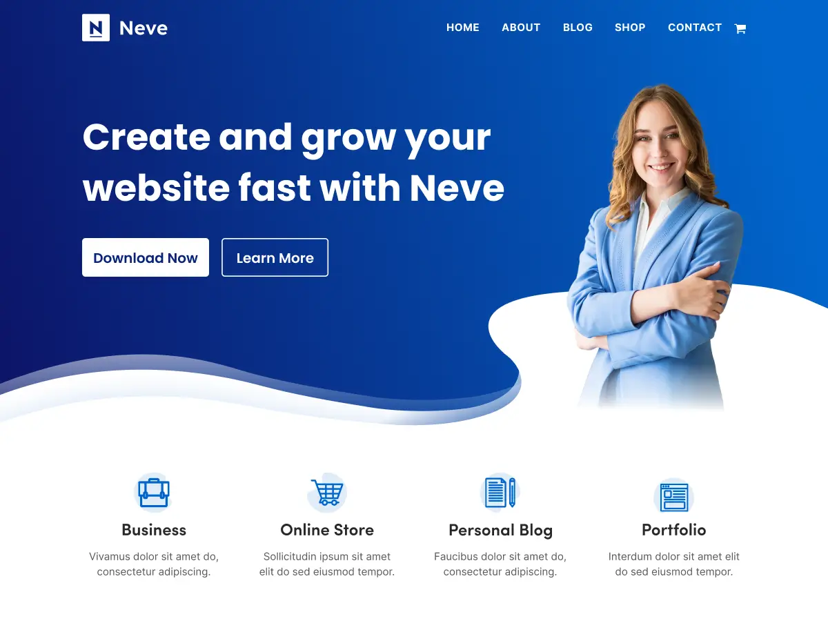 Neve lightweight multipurpose WordPress theme