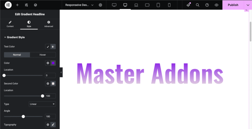 Gradient headline color issue fixed