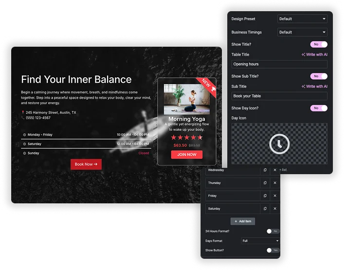 Smart Day Management & Customization