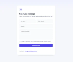 Basic Contact Form