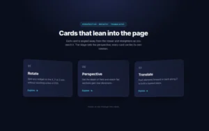 Transform 3d Tilt Cards