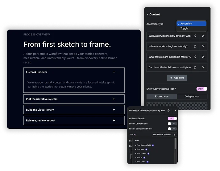 Dual Behavior Modes & Dynamic Content