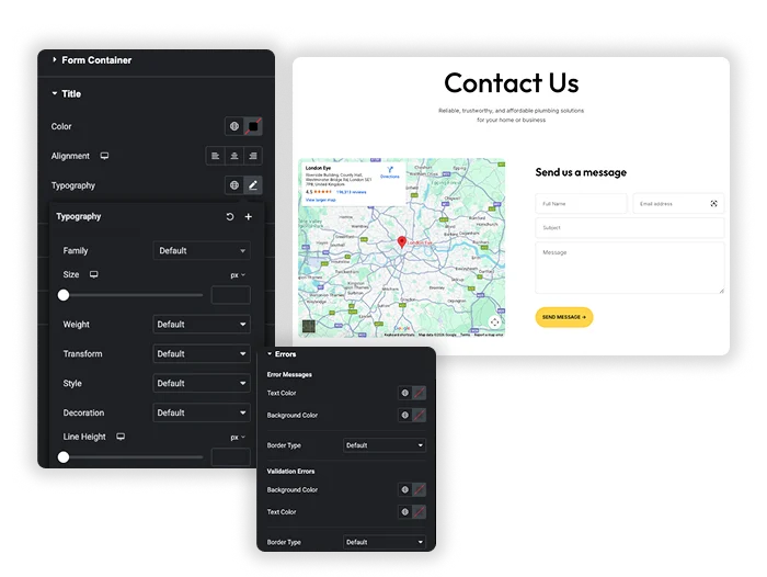 Complete Form Container Framing