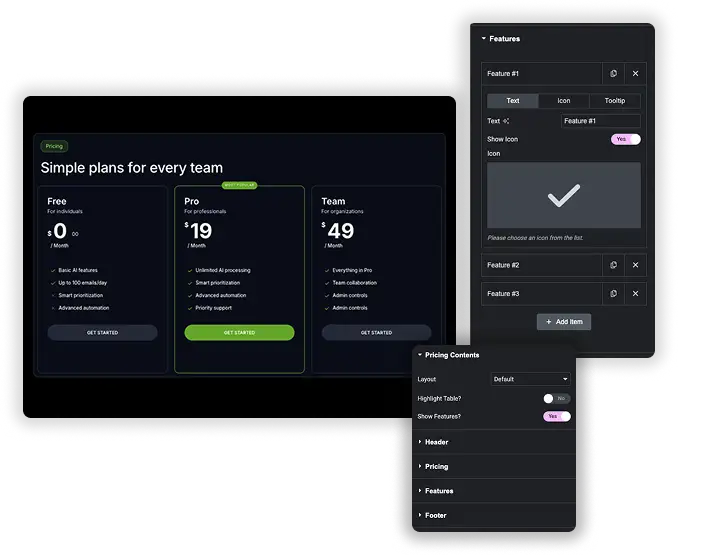 Complete Section-by-Section Customization