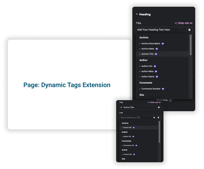 Site-Wide Dynamic Content