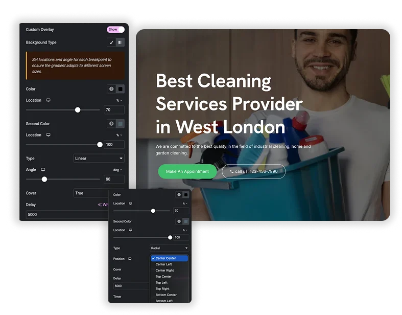 Built-in Overlays for Perfect Readability