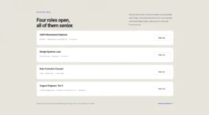 Lista de roles abiertos