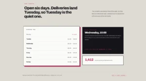 Offset Shop Hours Board