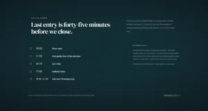 Daily Timeline Visitor Hours