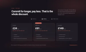 Billing Toggle Pricing Tabs