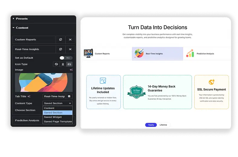 Go Beyond Text with Saved Templates