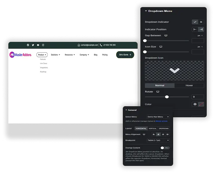 Choose from 5 Menu Types for Any Design
