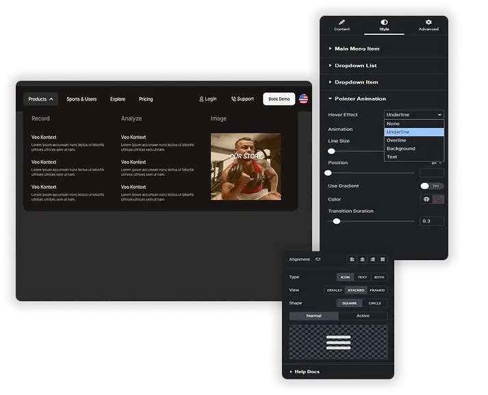 Interactive Effects Mobile First Toggle
