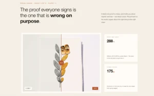 Gerahmte Proof Slider-Stats