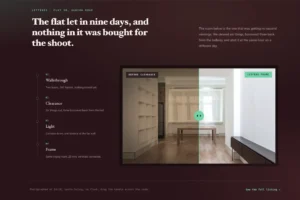 Schritt Timeline Staging Slider