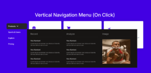 Vertical Navigation Menu