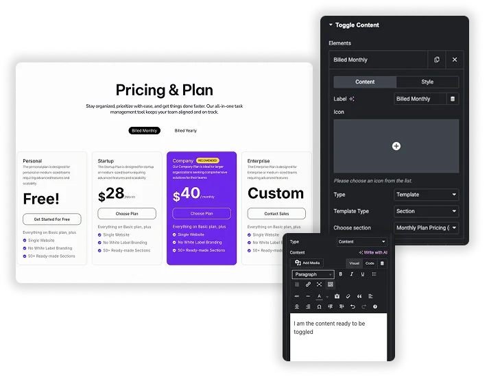 Beyond Text - Embed Full Templates