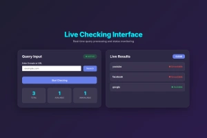Live Checking Interface & Query Handling