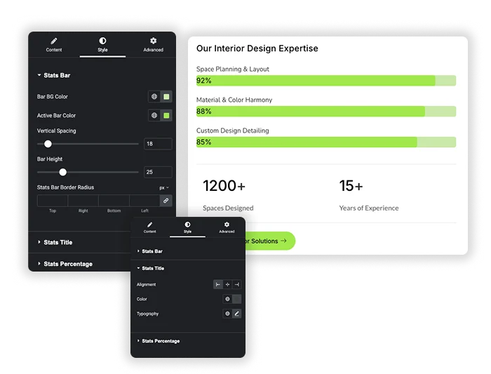 Visual Progress Bar Styling & Structure Design