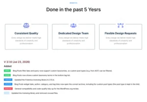 Changelogs with Infobox