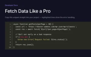 JavaScript with Line Highlight
