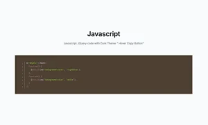 Source Code with JQuery