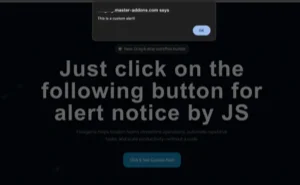 Custom JS Simple Alert