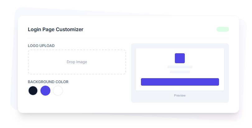 Login Page customizer
