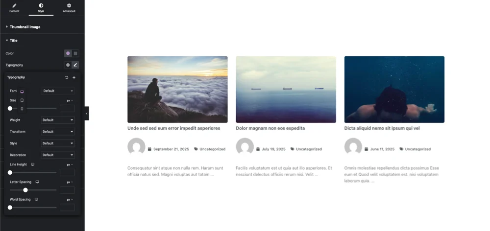 Blog post element responsive issue fixed
