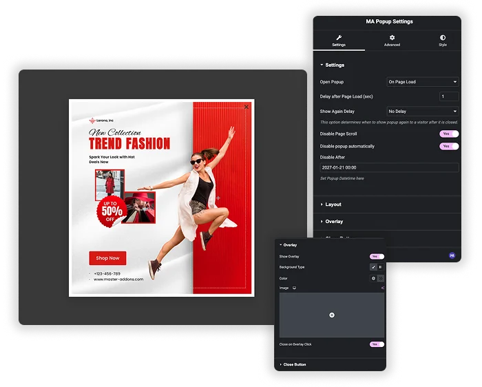 Show popup on Page Load