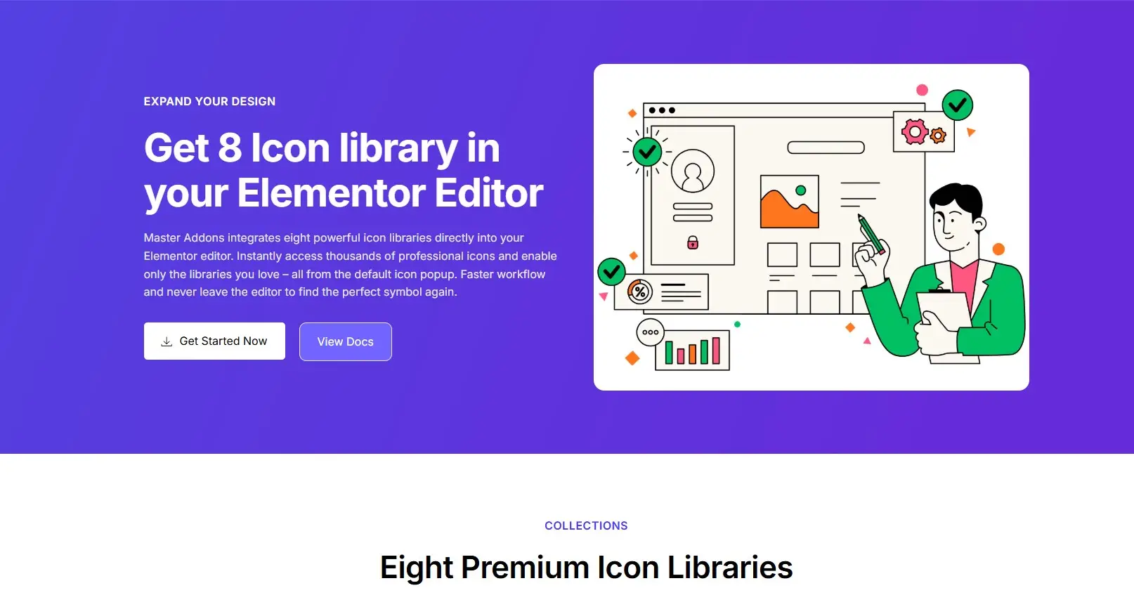 Elementor Icon Library for WordPress - Master Addons