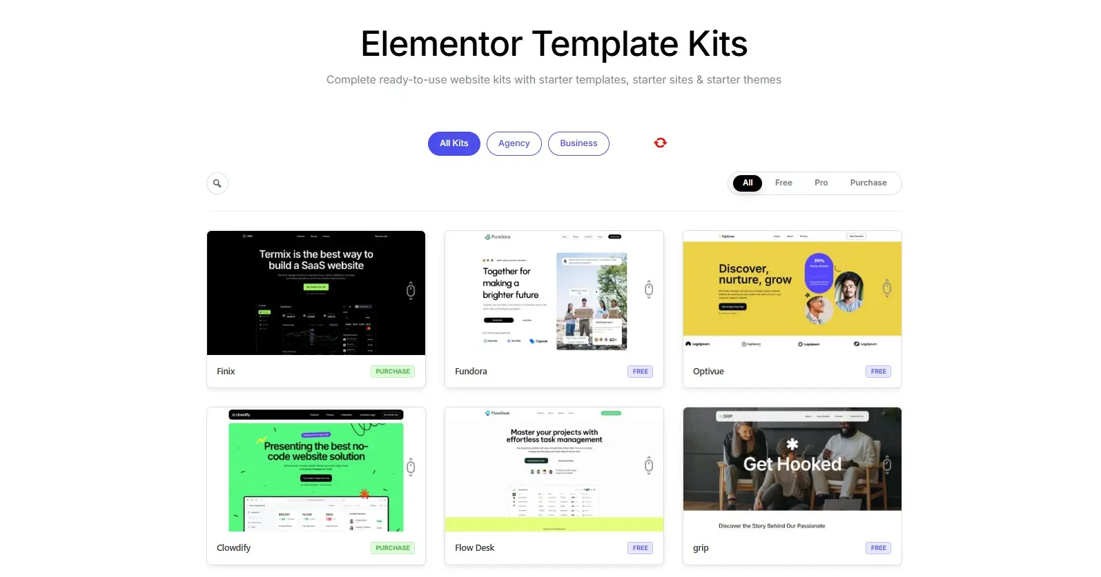 Ready Template Kits for Elementor - Master Addons