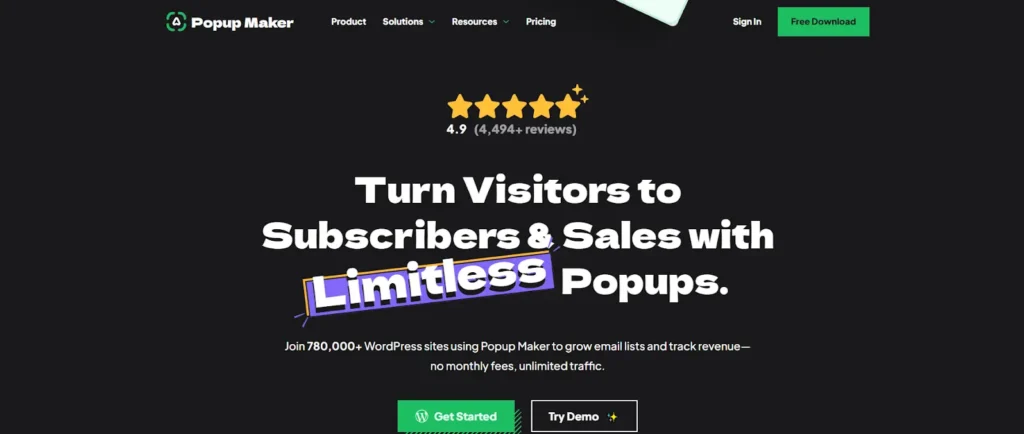 Popup Maker WordPress popup plugin interface