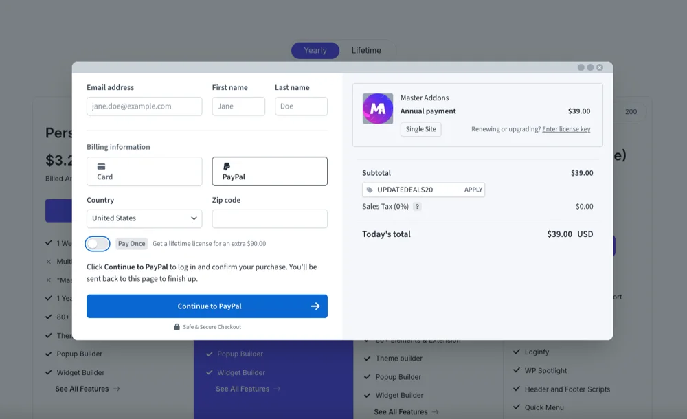 add coupon code in Master Addons plugin checkout