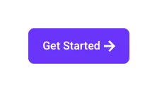 Elementor Creative Buttons widget styled as a Get Started CTA button with an arrow icon