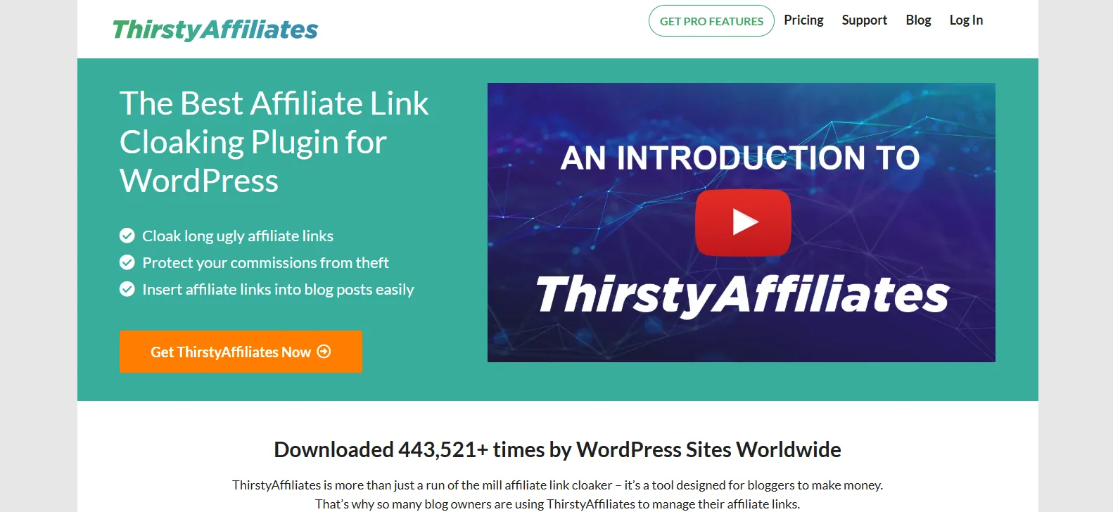 ThirstyAffiliates link management plugin