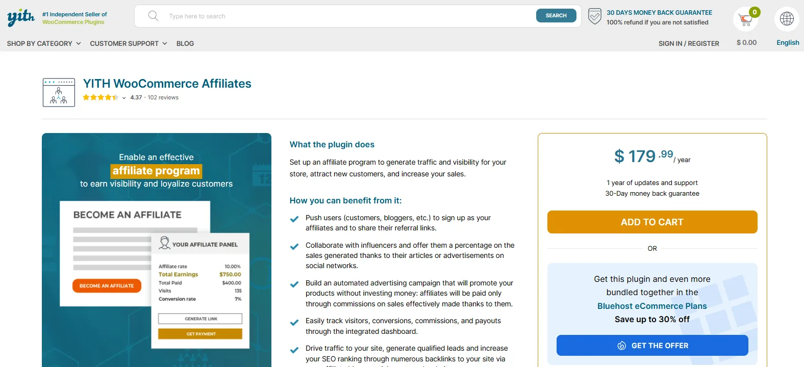 YITH WooCommerce Affiliates plugin