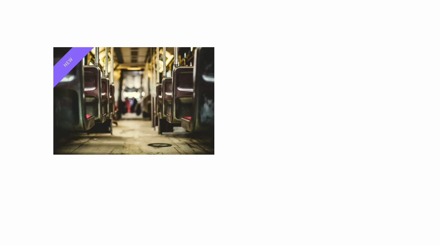 Finished Master Addons advanced image on the live page with a purple NEW diagonal ribbon in the top-left corner