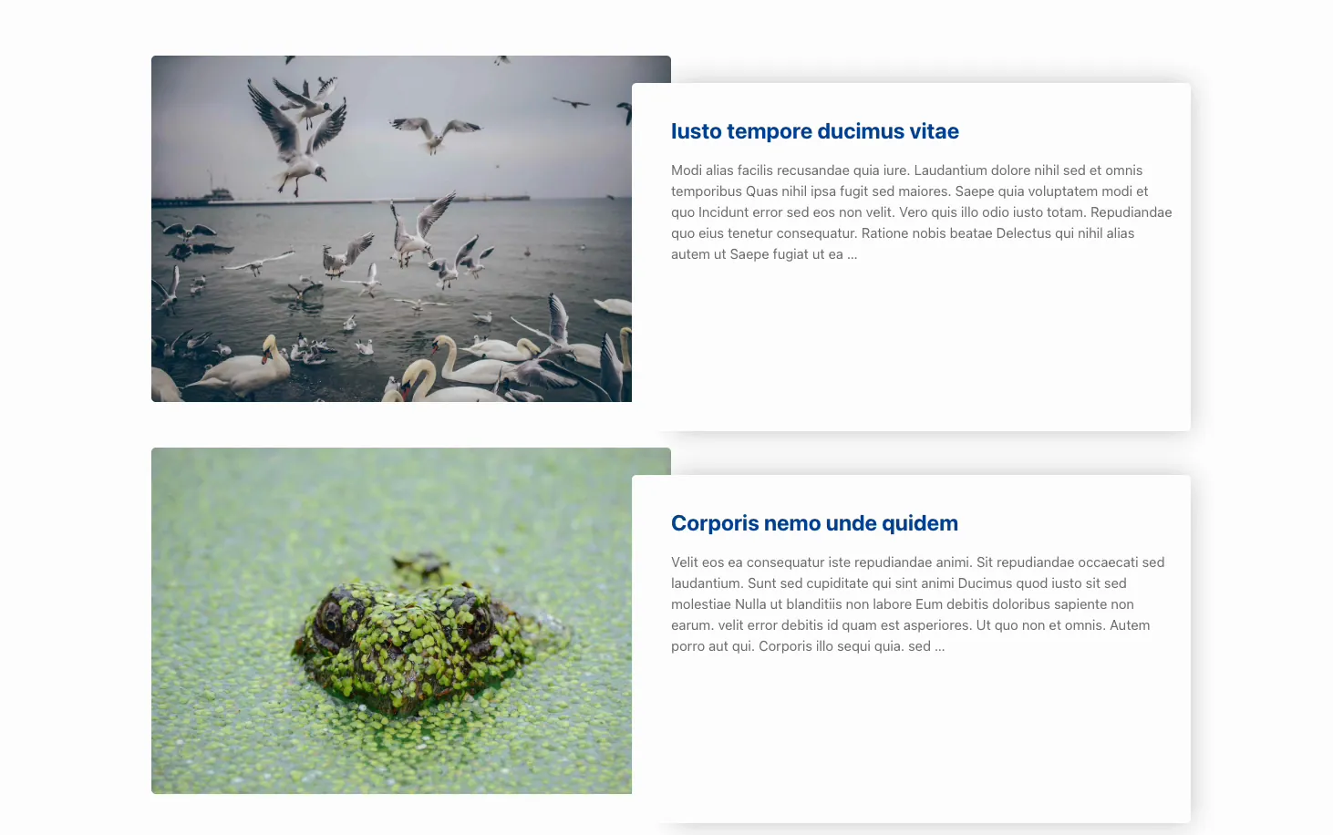 Finished Elementor blog post feed built with the Master Addons Blog Posts widget showing posts with images, titles, and excerpts
