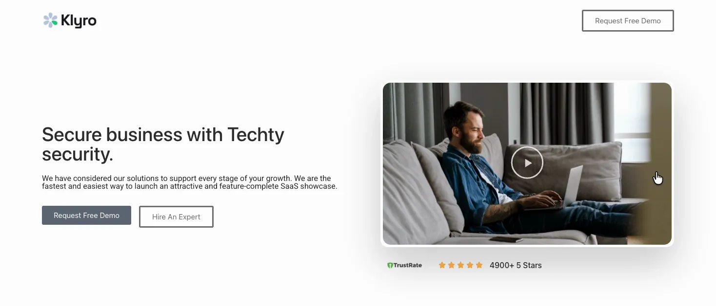 Envato Elements template kit imported and live on a WordPress website with hero section and navigation menu