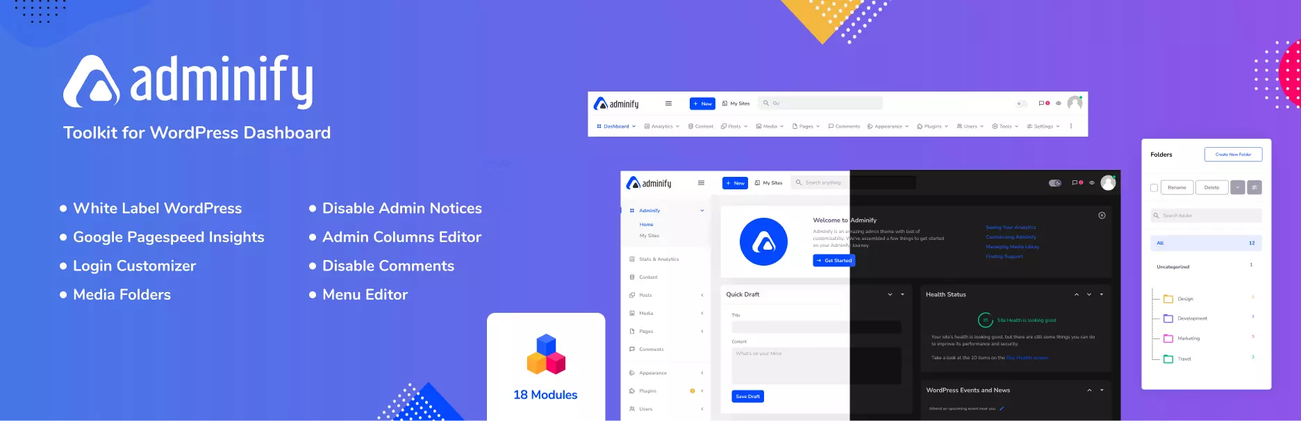 WP Adminify WordPress.org banner de plugins