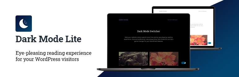 Dark Mode Lite lightweight WordPress dark mode plugin