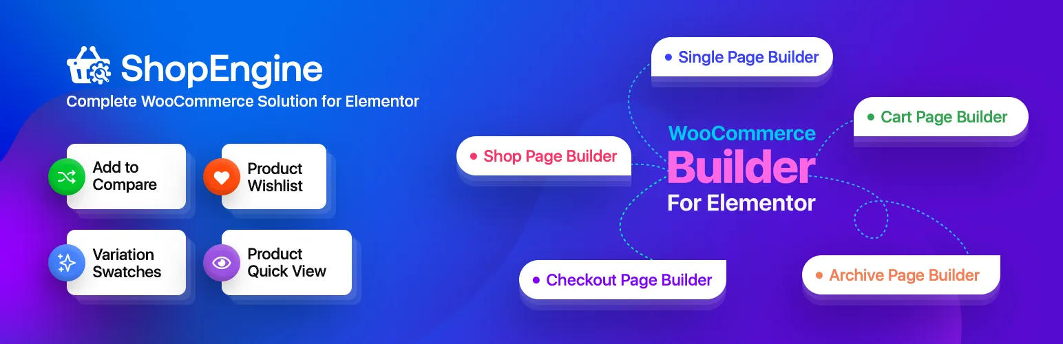 ShopEngine Elementor WooCommerce builder plugin banner