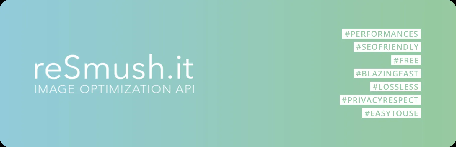 reSmush.it free image compressor WordPress plugin banner