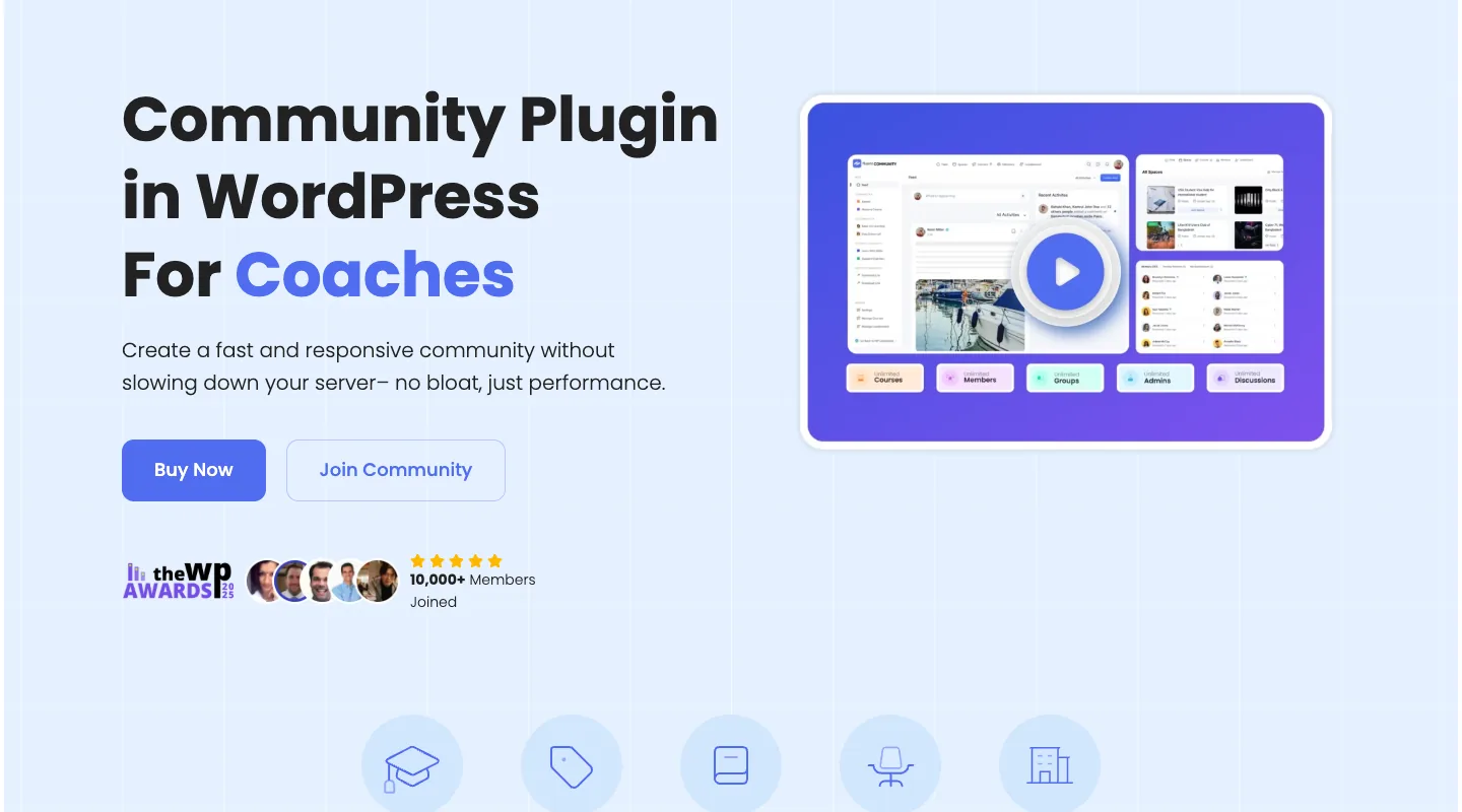 FluentCommunity homepage