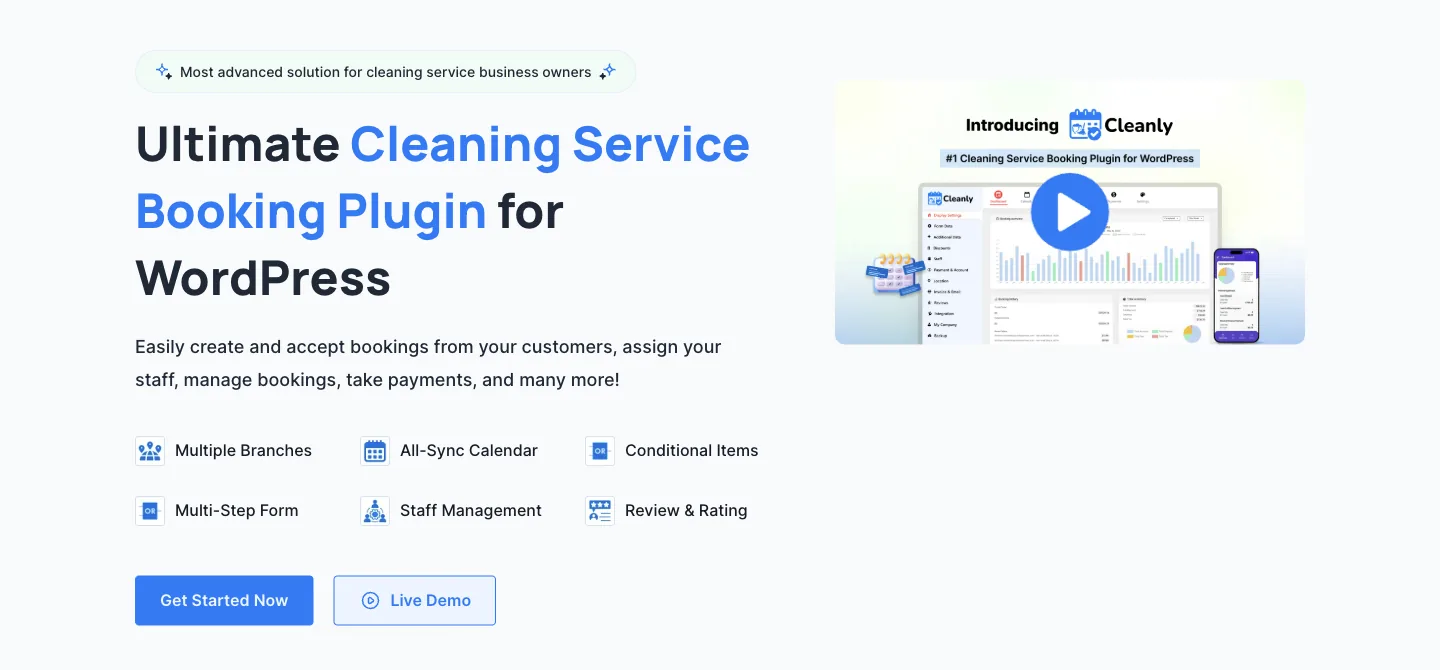 Cleanly homepage