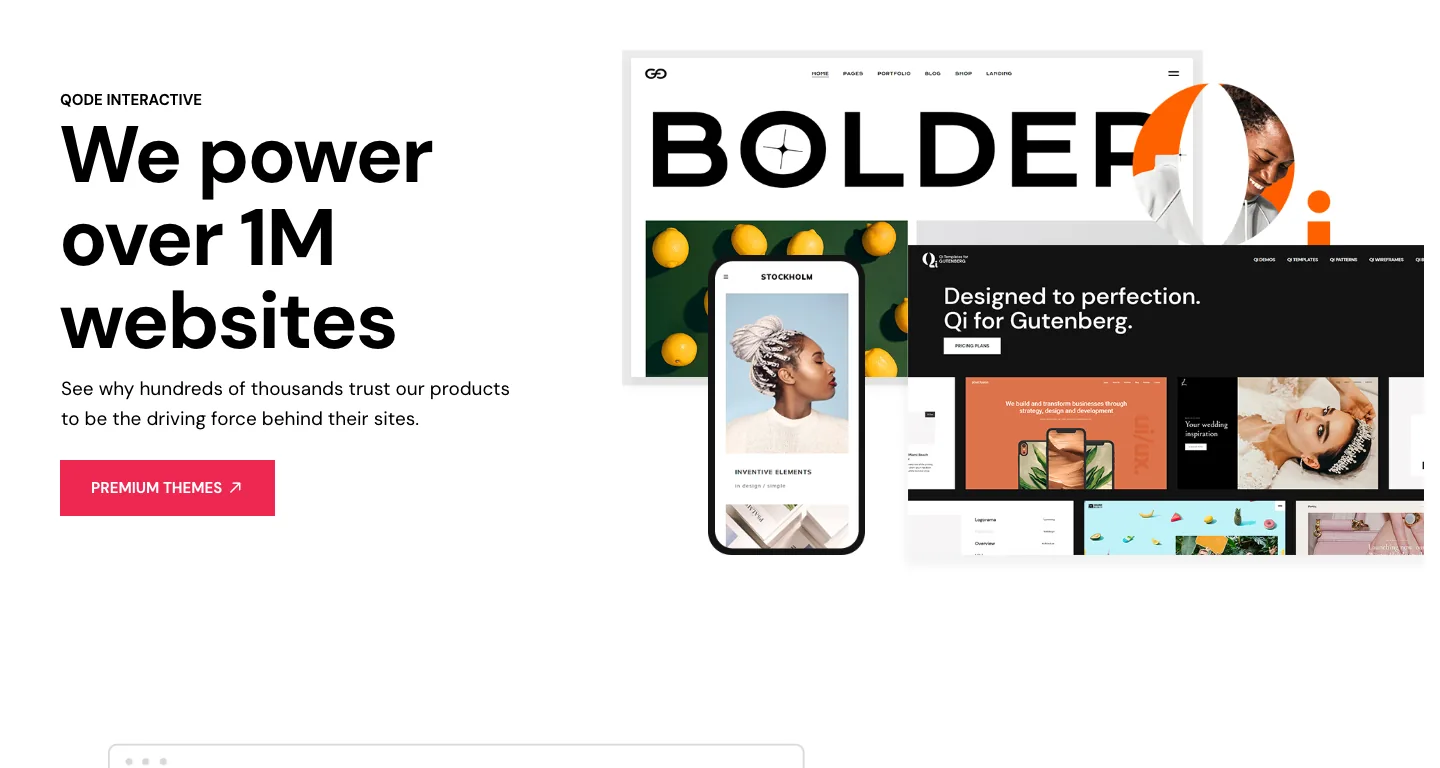 Qode Interactive homepage