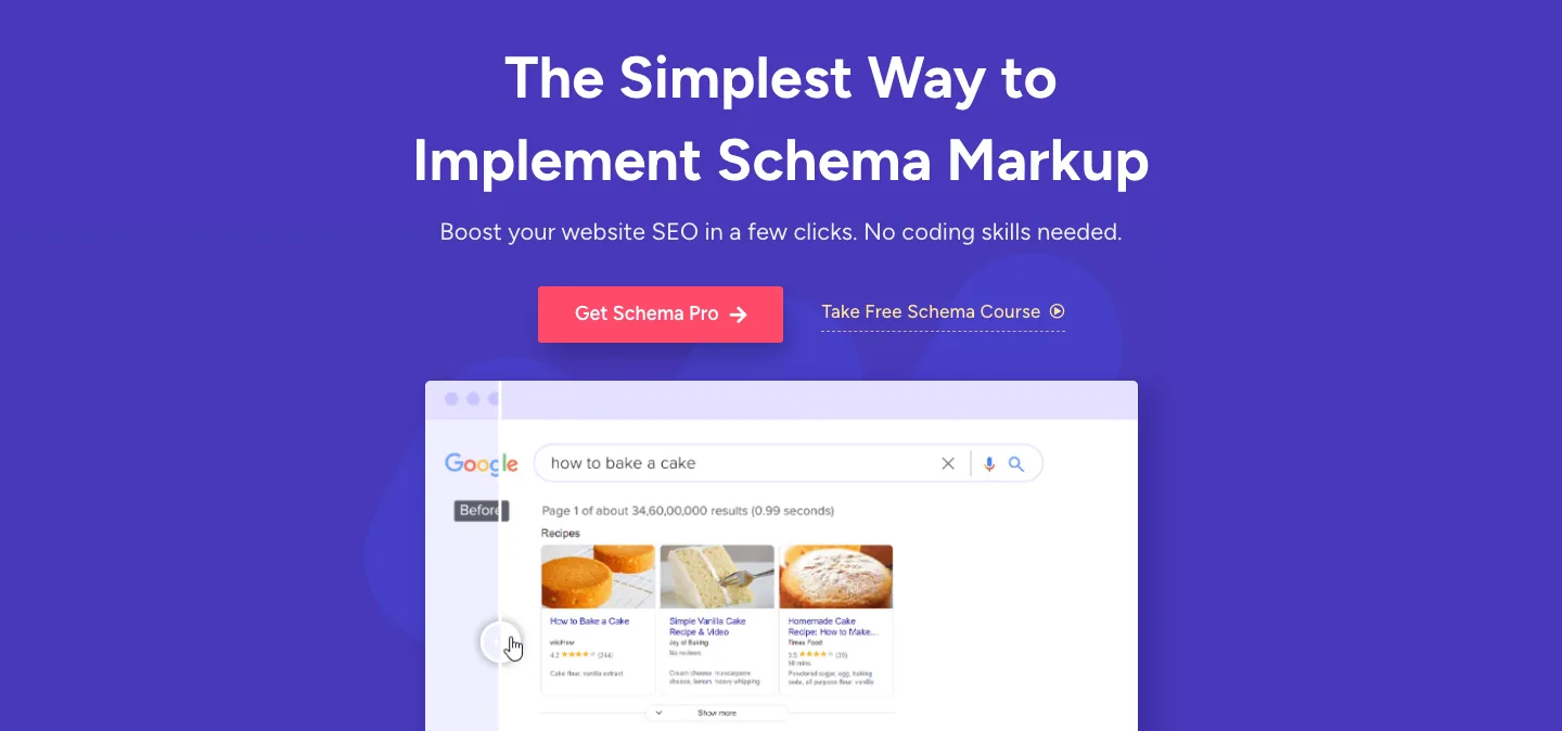 Schema Pro homepage
